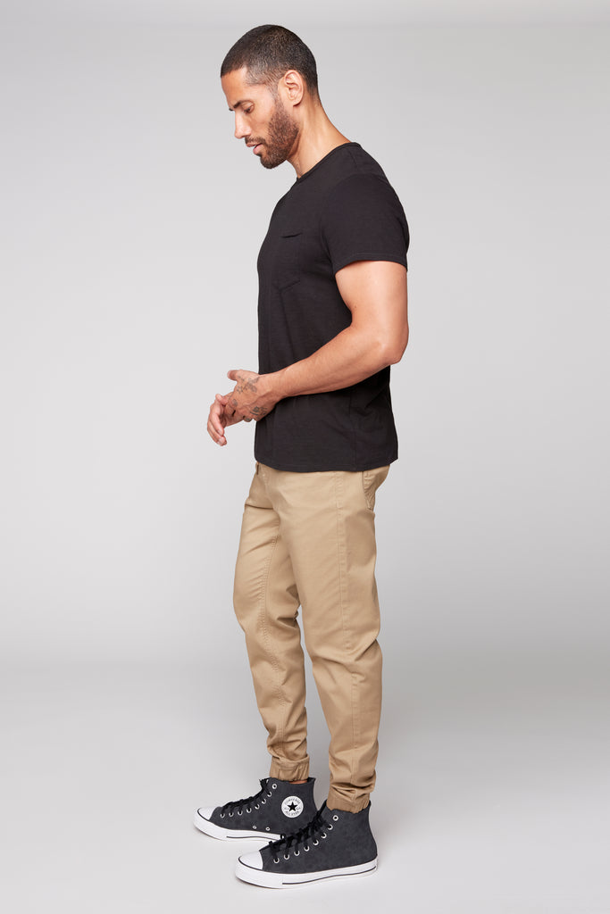 JAGGER - 5 Pocket Soft French Terry Classic Jogger - Beige DNM.WORKS