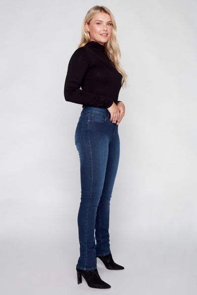 MARYANNE - Mid-Rise Skinny Jeans - Dark Indigo Rinse