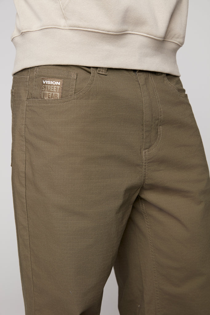 BOYCHIK - 5 Pocket Loose Fit Pant - Olive Ripstop VISION STREET WEAR