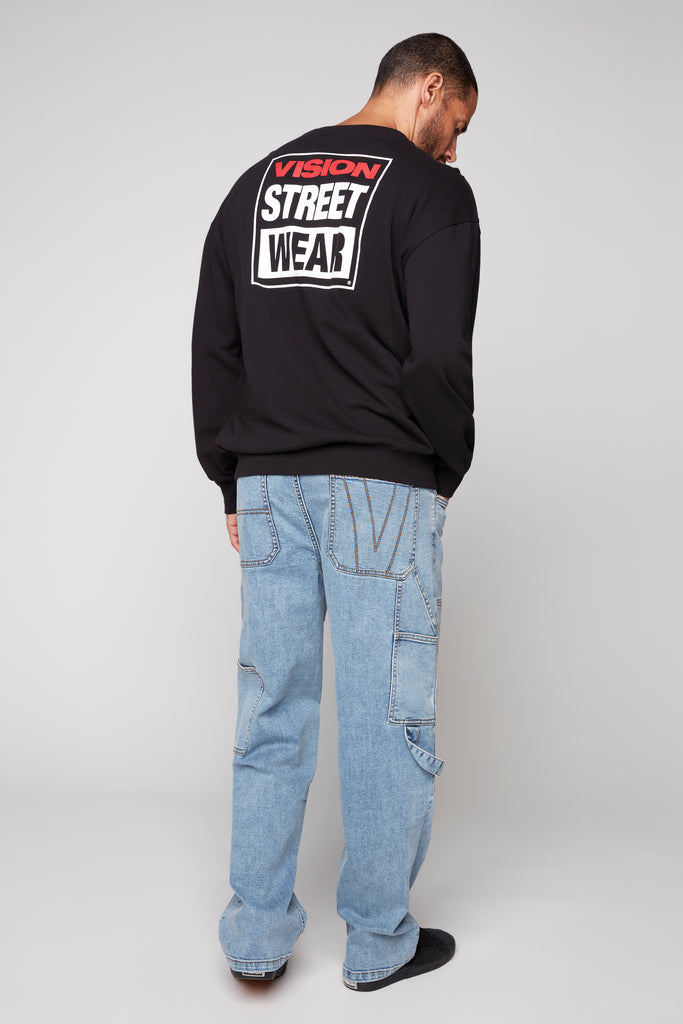 DORFMAN - Loose Fit Carpenter Pant - Dark Stone Denim VISION STREET WEAR