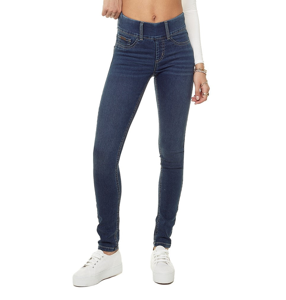 Moa Collection Women's Stretch Jeggings with Pockets Slimming Pull on Jean  Jeggings Long Pant 