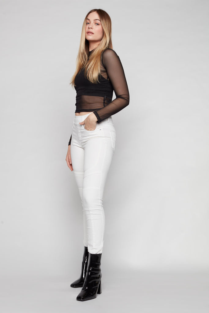 OLIVIAX - Pull-On Jeggings - White - DENIM SOCIETY™