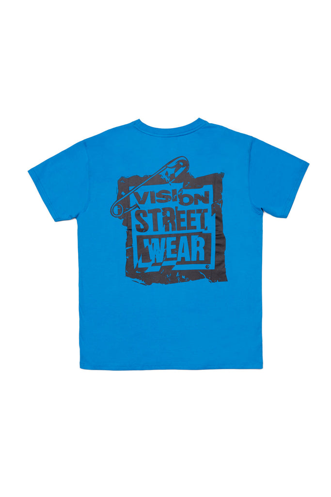 Safety Pin Logo T-Shirt - Blue - DENIM SOCIETY™